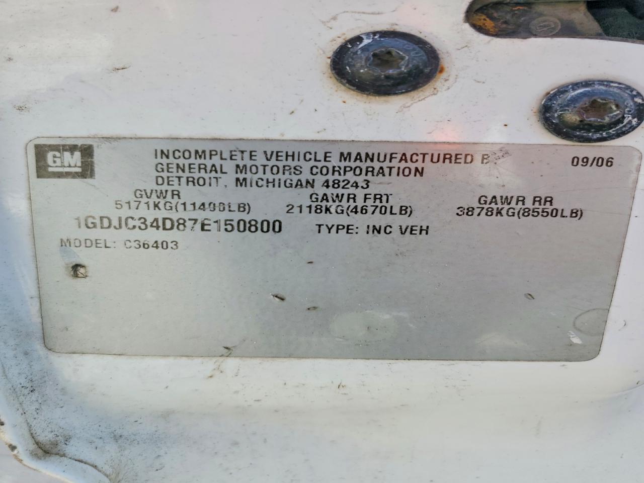 2007 GMC New Sierra C3500