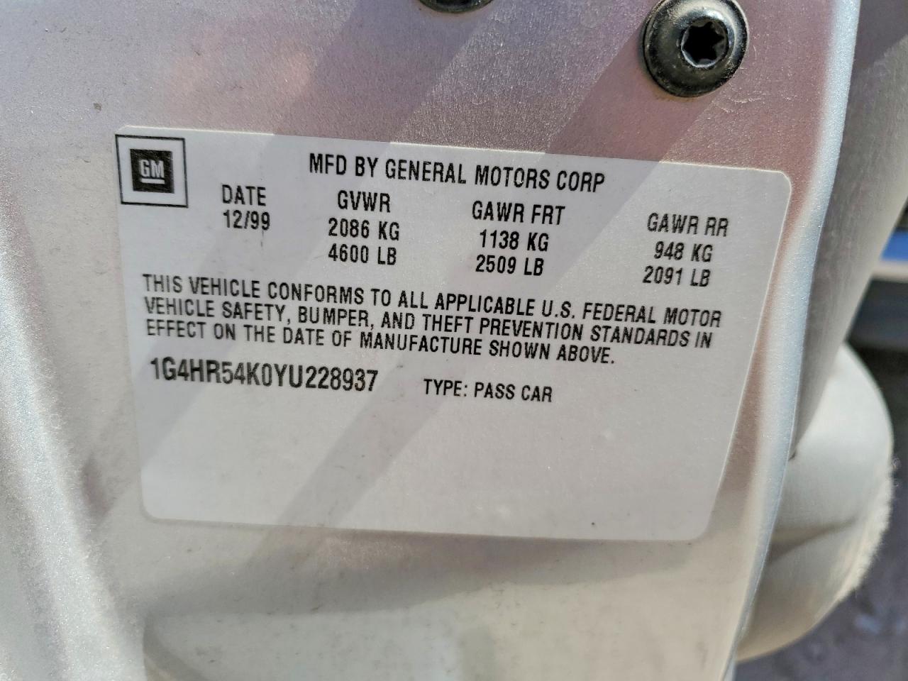 2000 Buick Lesabre Limited