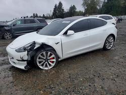 Tesla Vehiculos salvage en venta: 2018 Tesla Model 3