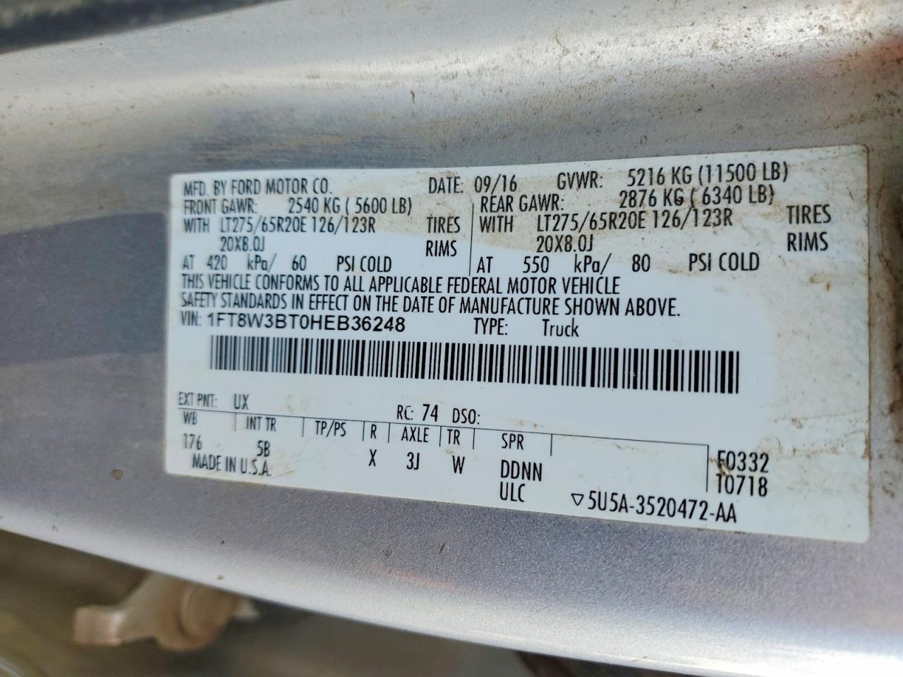 2017 Ford F350 Super Duty