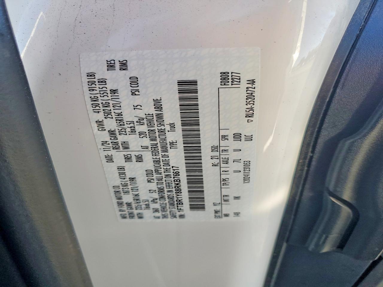 2024 Ford Transit T-250