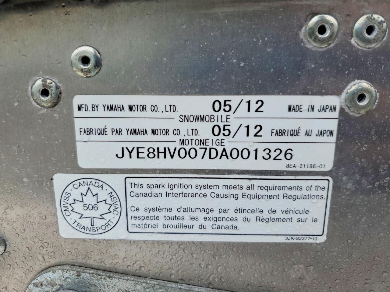 2013 Other Motorcycle Snowmobile