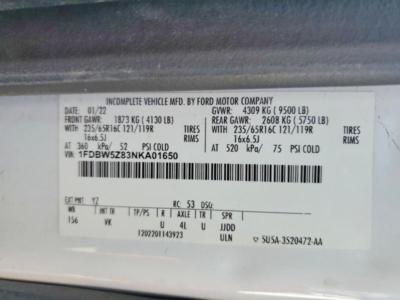 2022 Ford Transit Delivery Truck