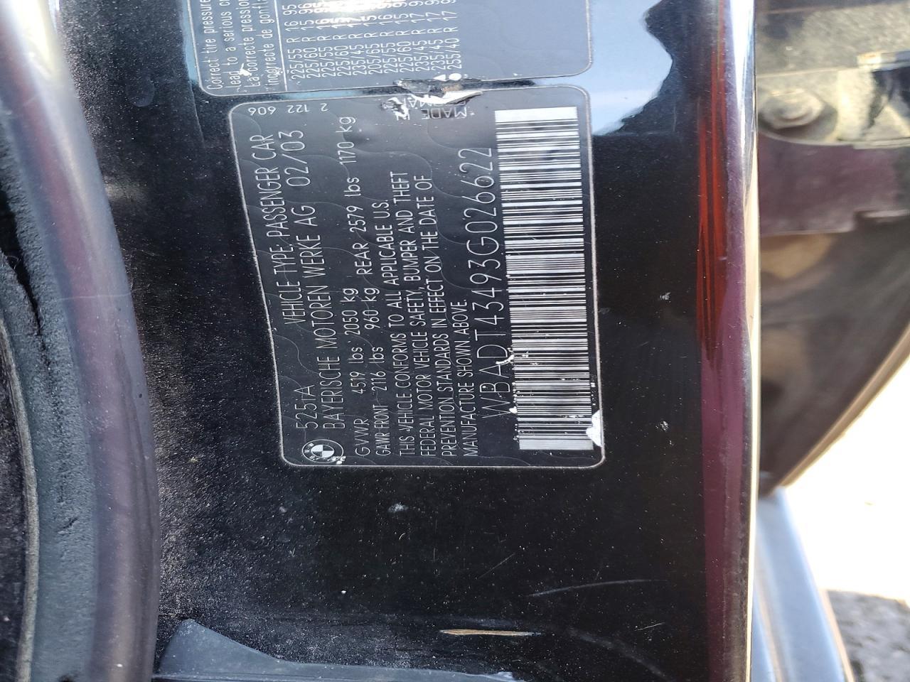 2003 BMW 525 i Automatic