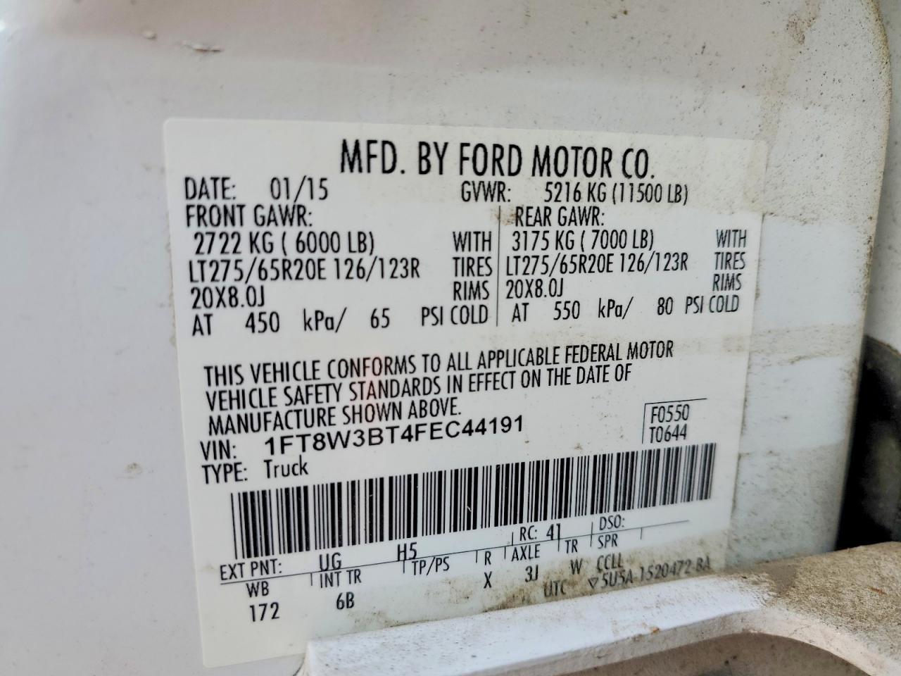 2015 Ford F350 Super Duty