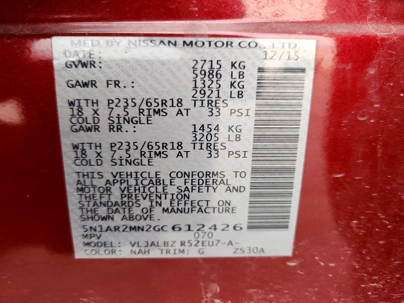 2016 Niss Pathfinder