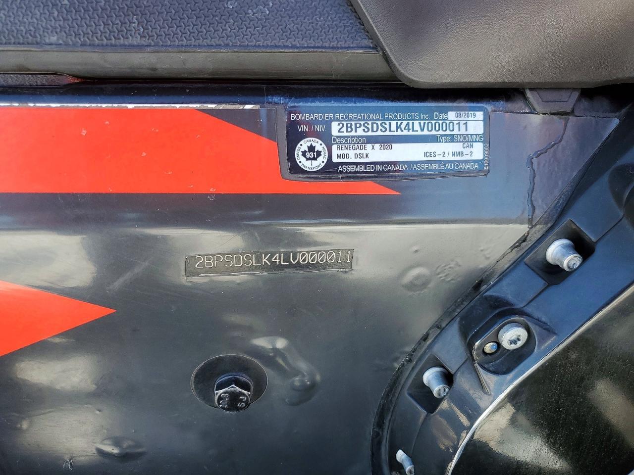 2020 Skidoo Renegade