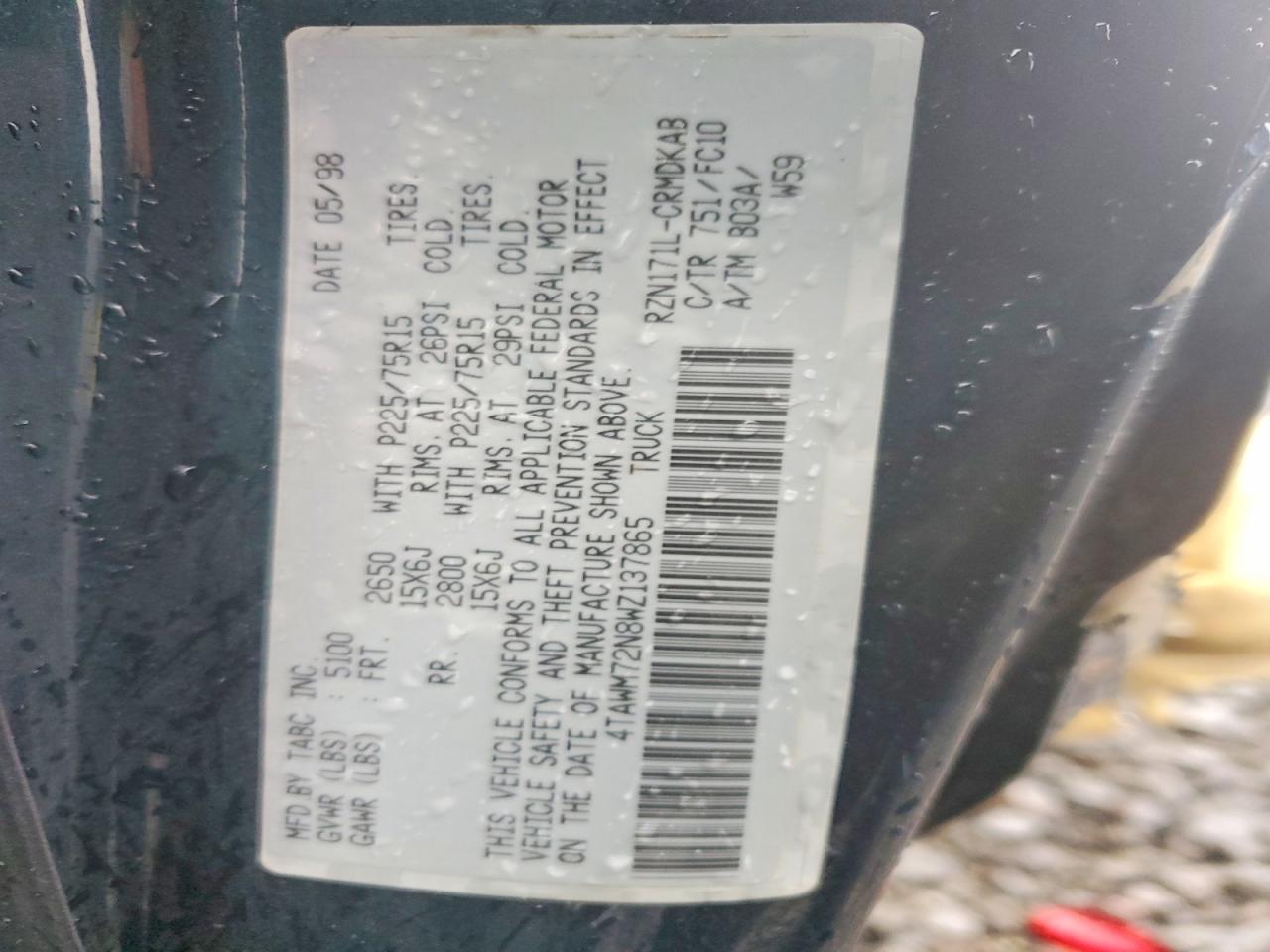 1998 Toyota Tacoma Base