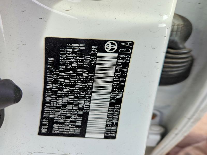 2017 Toyota Corolla le eco