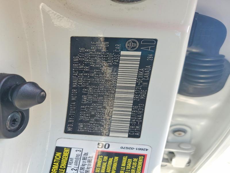 2016 Toyota Corolla le