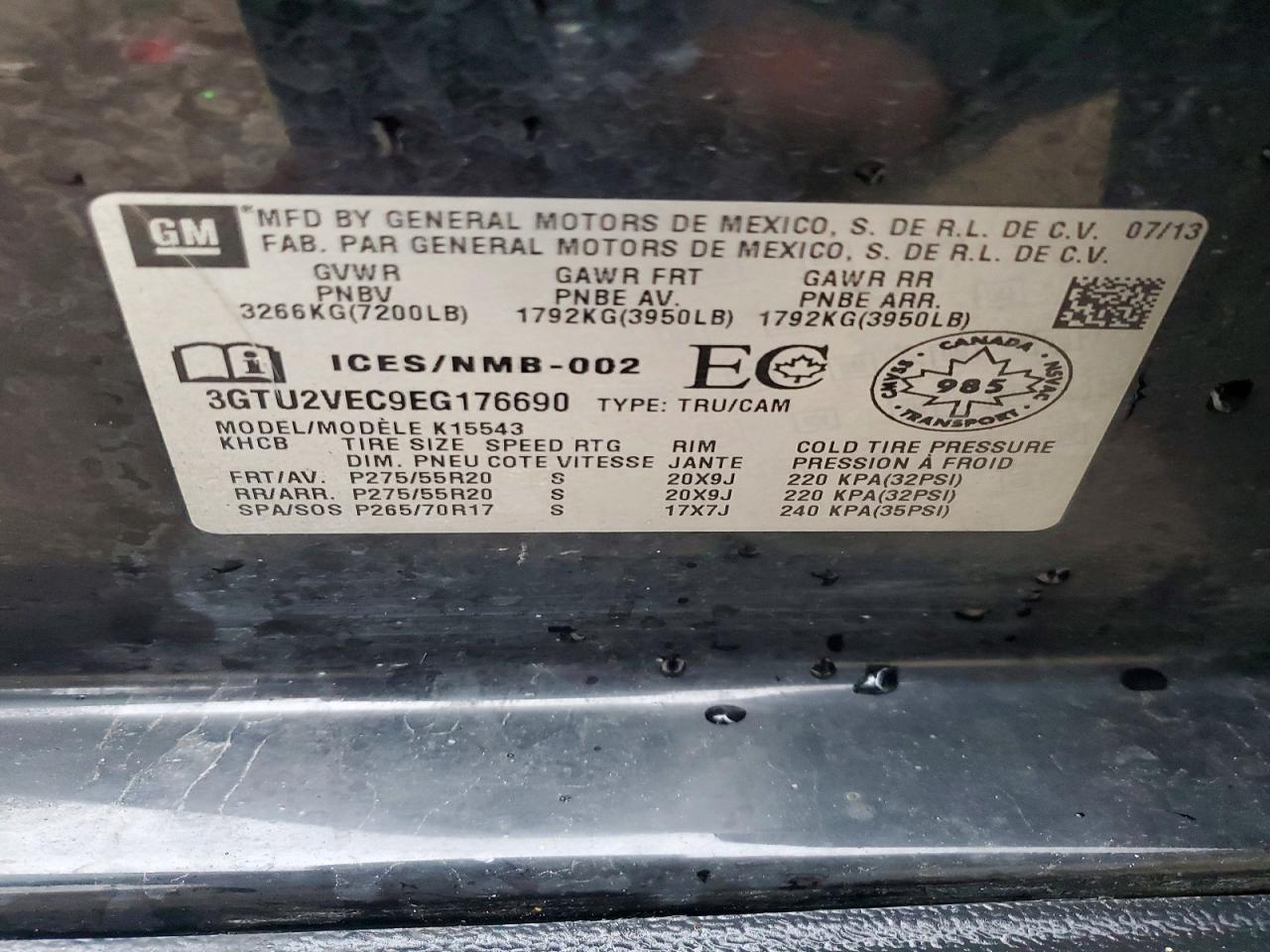 2014 GMC Sierra K1500 SLT