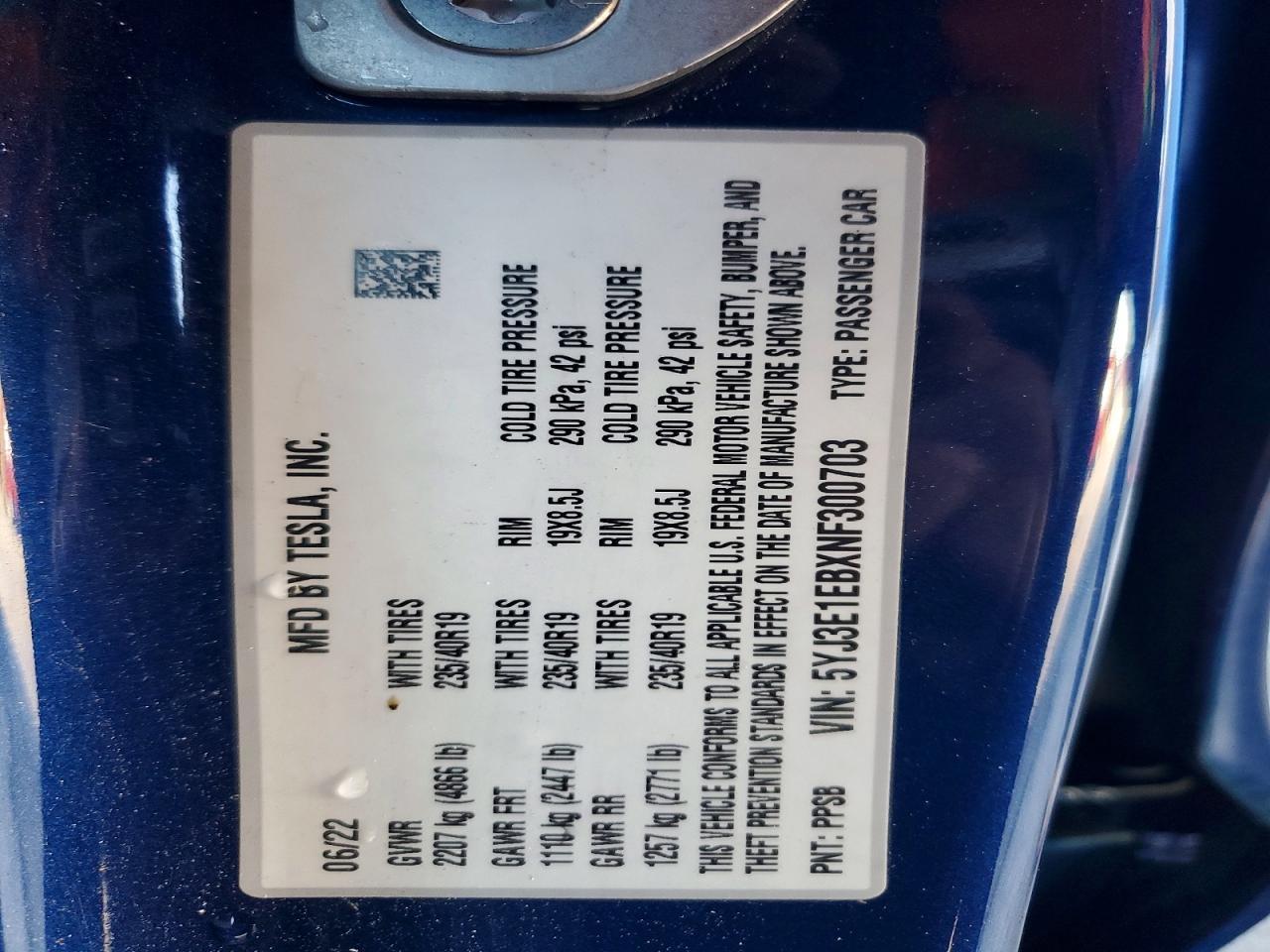 2022 Tesla Model 3