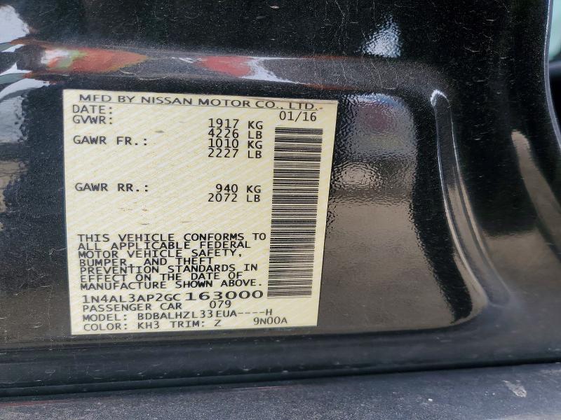 2016 Nissan Altima 2.5 sr