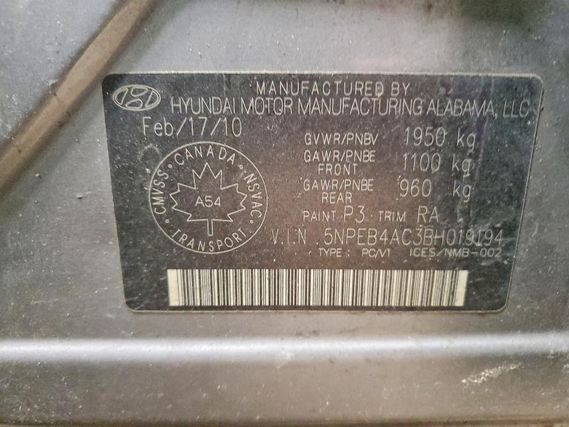 2011 Hyundai Sonata gls 4DR