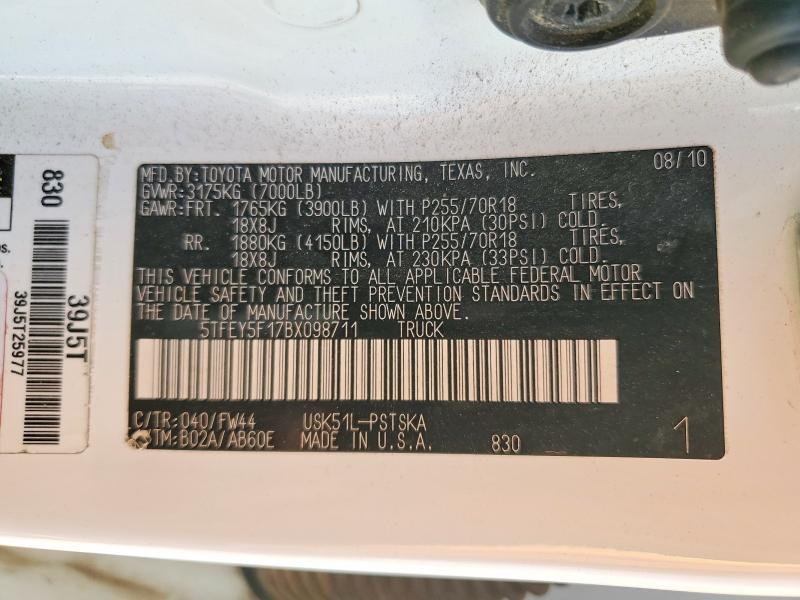 2011 Toyota Tundra Grade