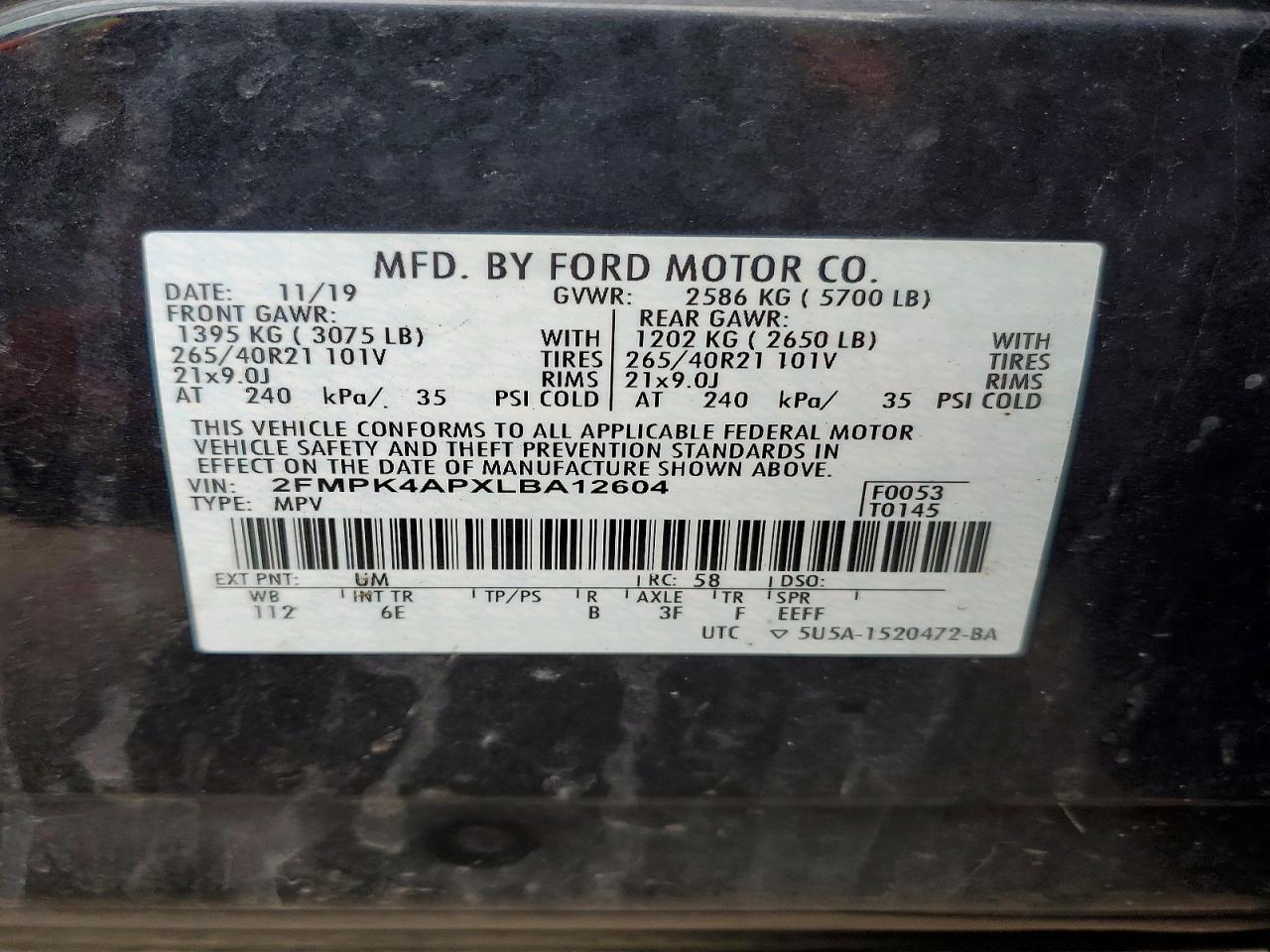 2020 Ford Edge st