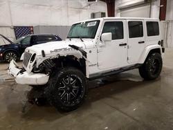 Jeep salvage cars for sale: 2017 Jeep Wrangler Unlimited Sahara