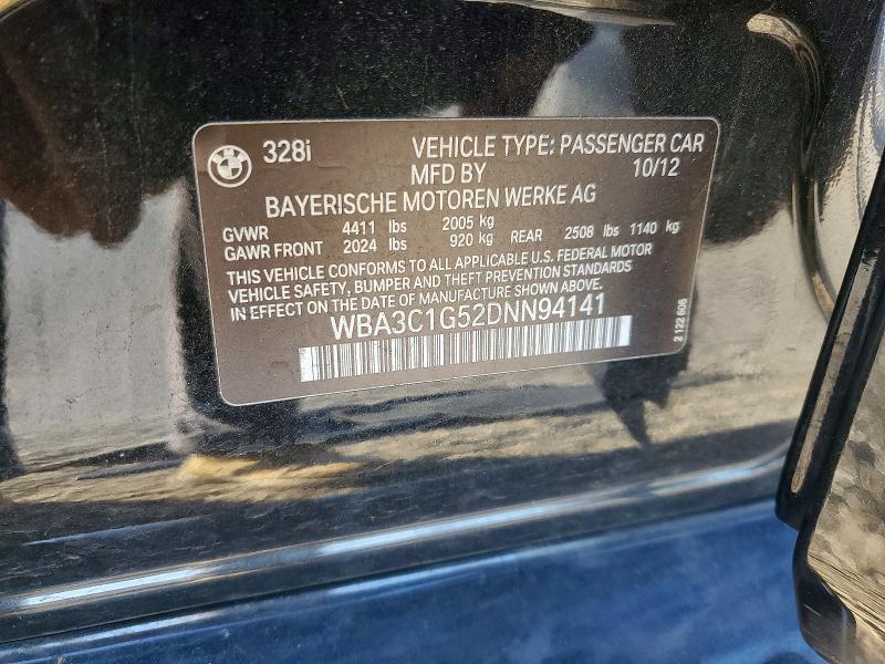 2013 BMW 328 i Sulev