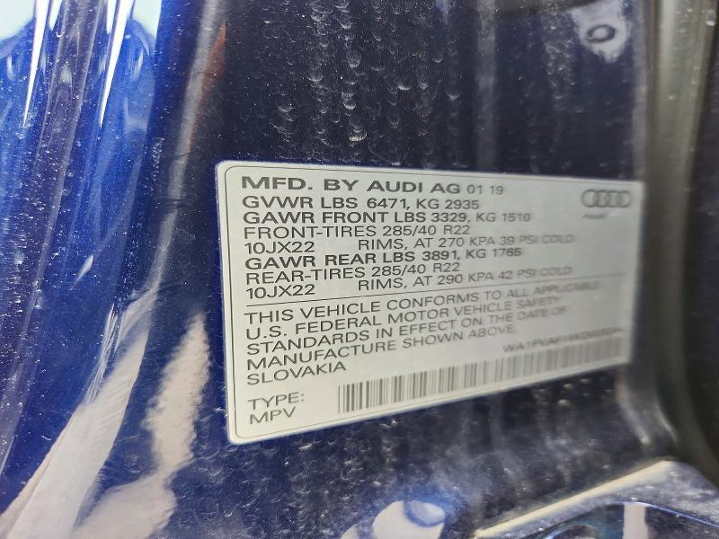 2019 Audi Q8 Prestige S-line