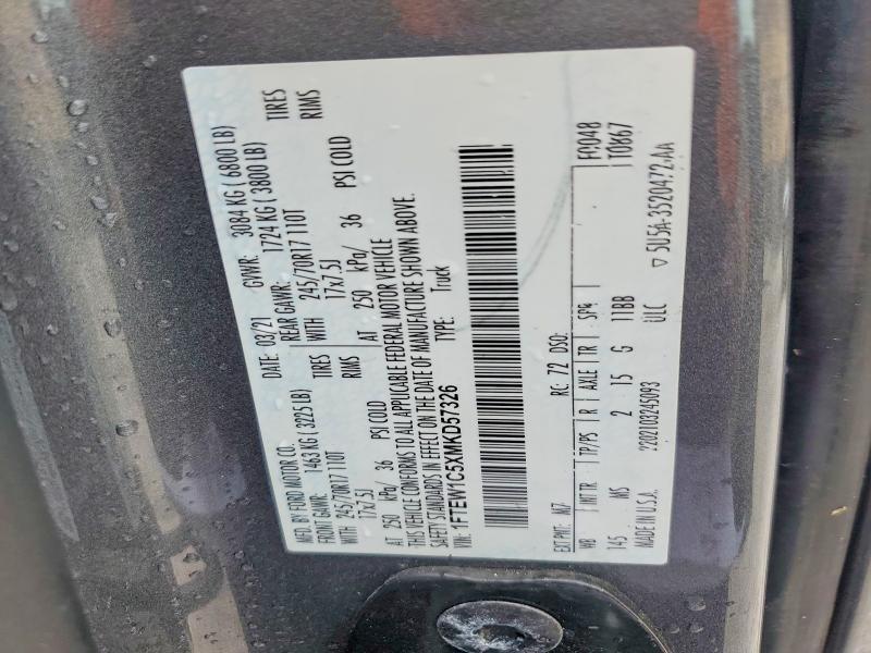 2021 Ford F150 Supercrew