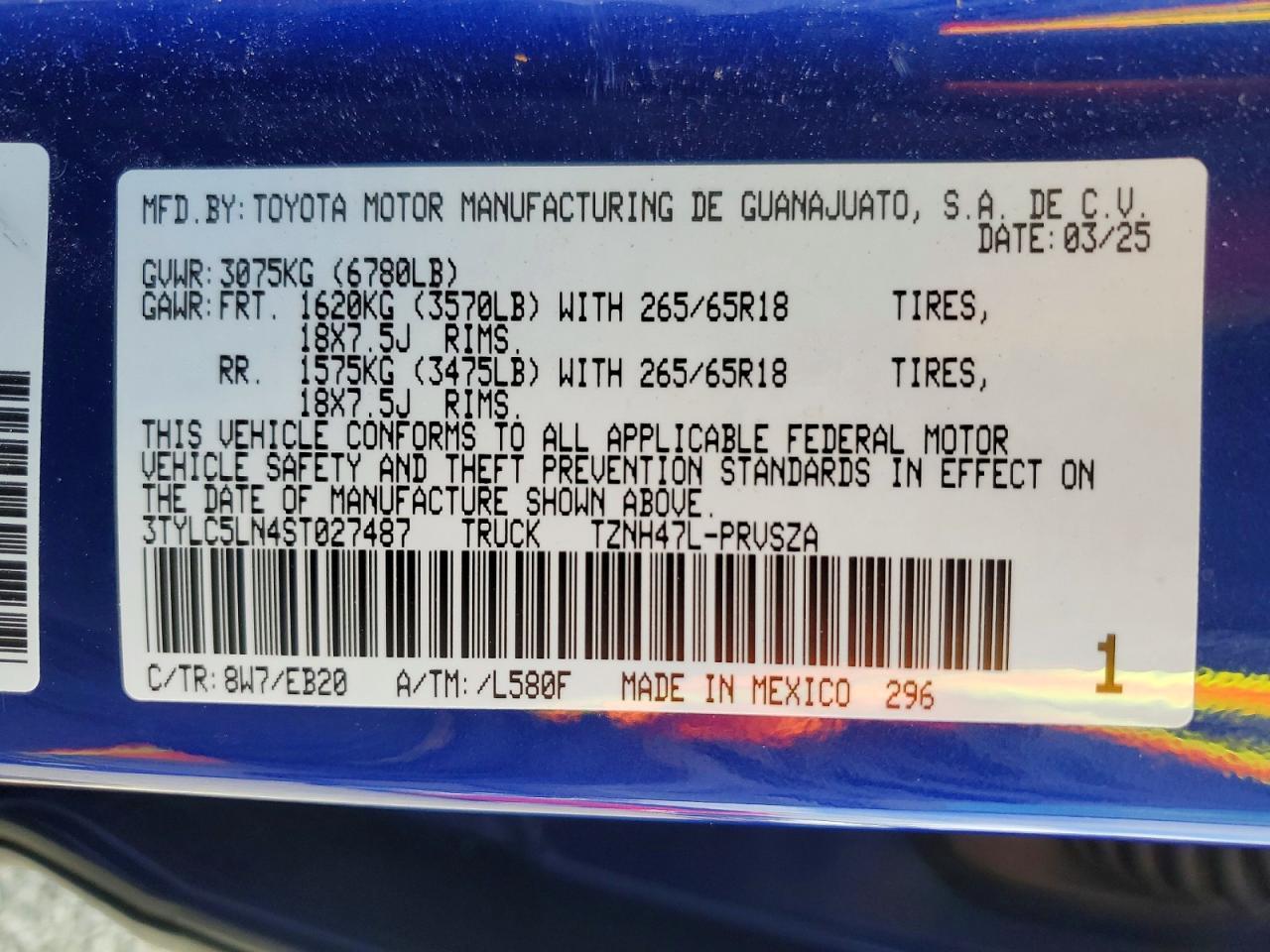 2025 Toyota Tacoma Limited HV