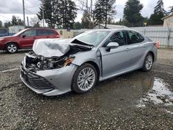 Salvage cars for sale from Copart Spanaway, WA: 2018 Toyota Camry Hybrid xle