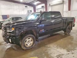 Salvage trucks for sale at Avon, MN auction: 2018 Chevrolet Silverado K1500 LTZ