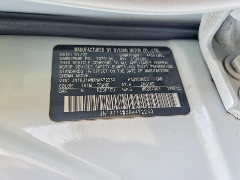 2022 Nissan Rogue Sport s