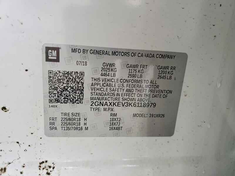 2019 Chevrolet Equinox lt