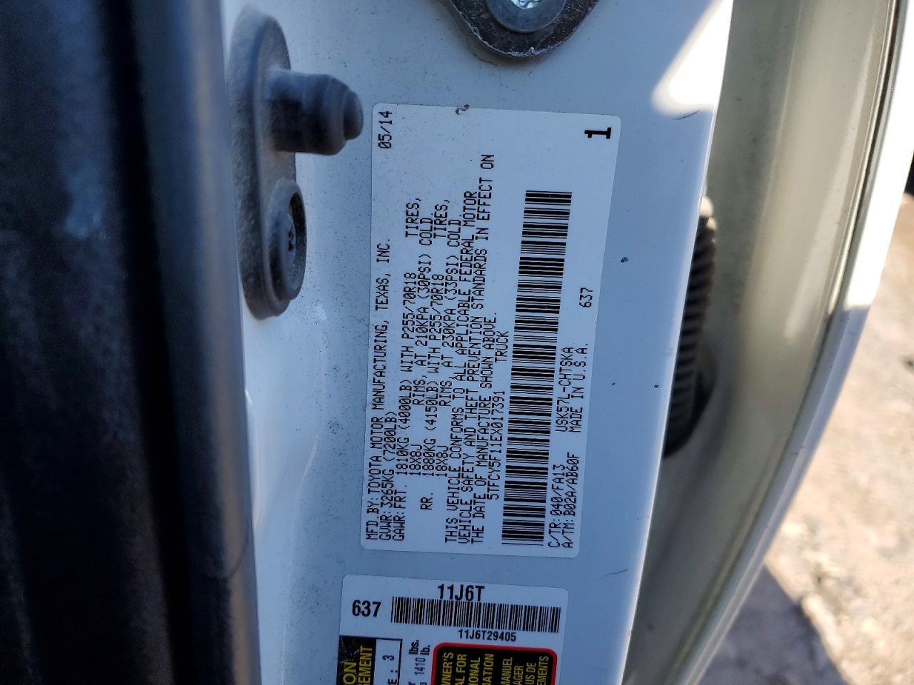 2014 Toyota Tundra SR