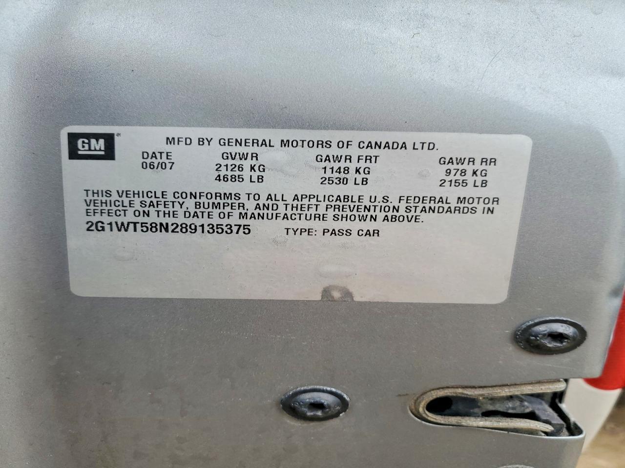 2008 Chevrolet Impala lt