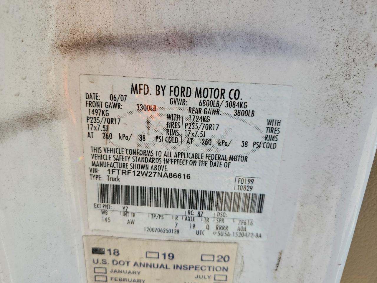 2007 Ford F150