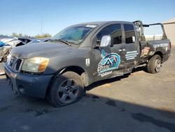 Salvage trucks for sale at Fresno, CA auction: 2005 Nissan Titan XE