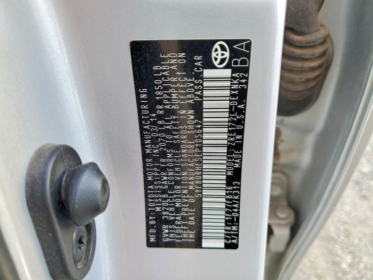 2014 Toyota Corolla le Plus