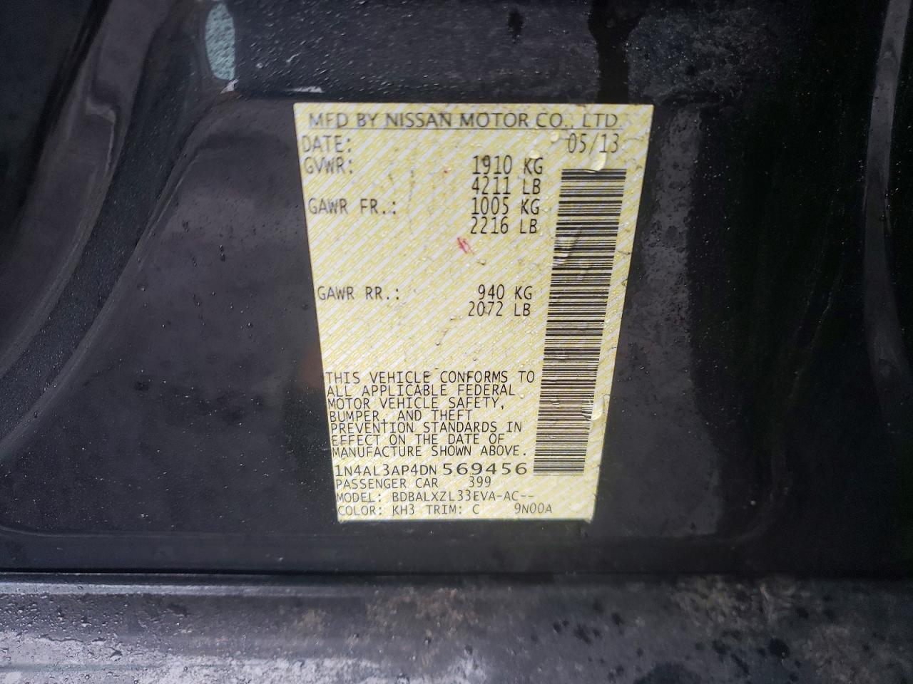 2013 Niss Altima 2.5