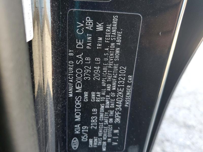 2019 KIA Forte s