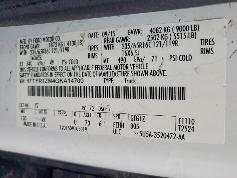 2016 Ford Transit T-250