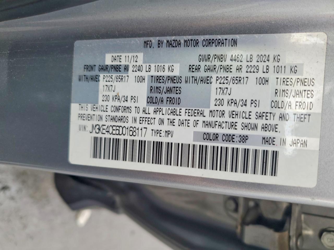 2013 Mazda Cx-5 Touring