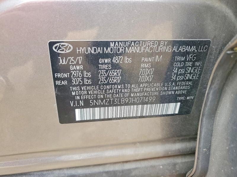 2018 Hyundai Santa fe Sport 2.4l