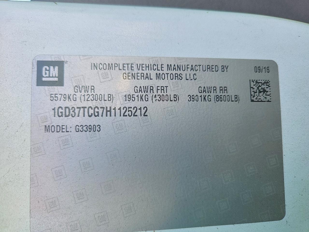 2017 GMC Savana Delivery Truck