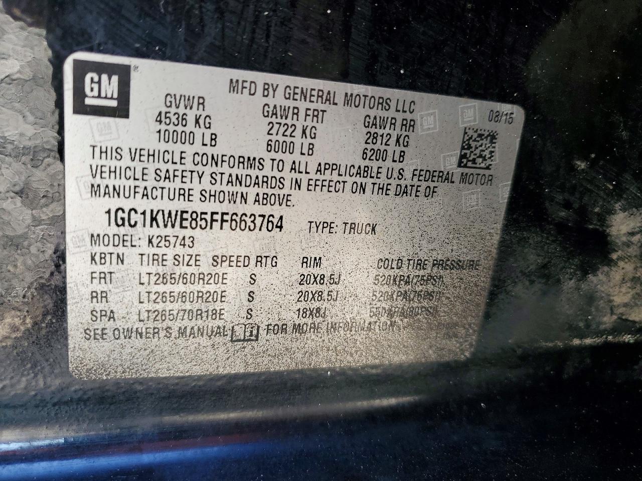 2015 Chevrolet Silverado K2500 Heavy Duty LTZ