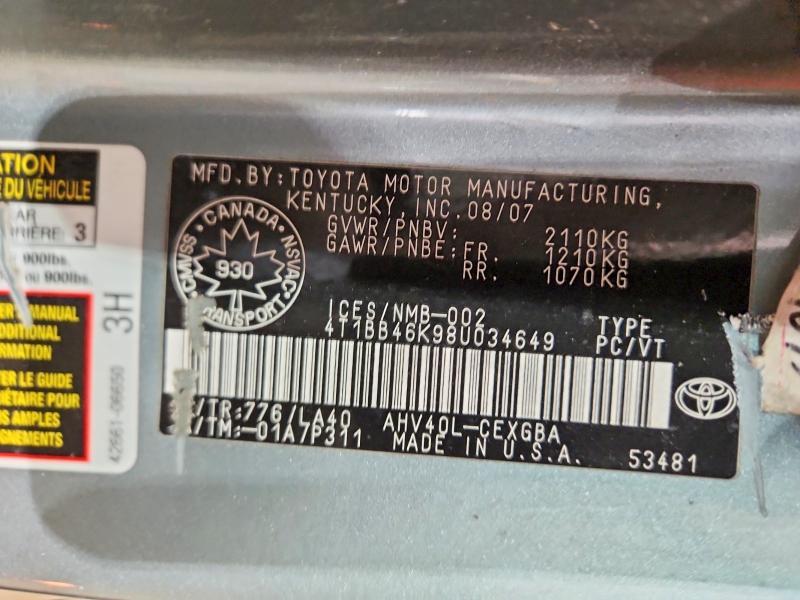 2008 Toyota Camry Hybrid