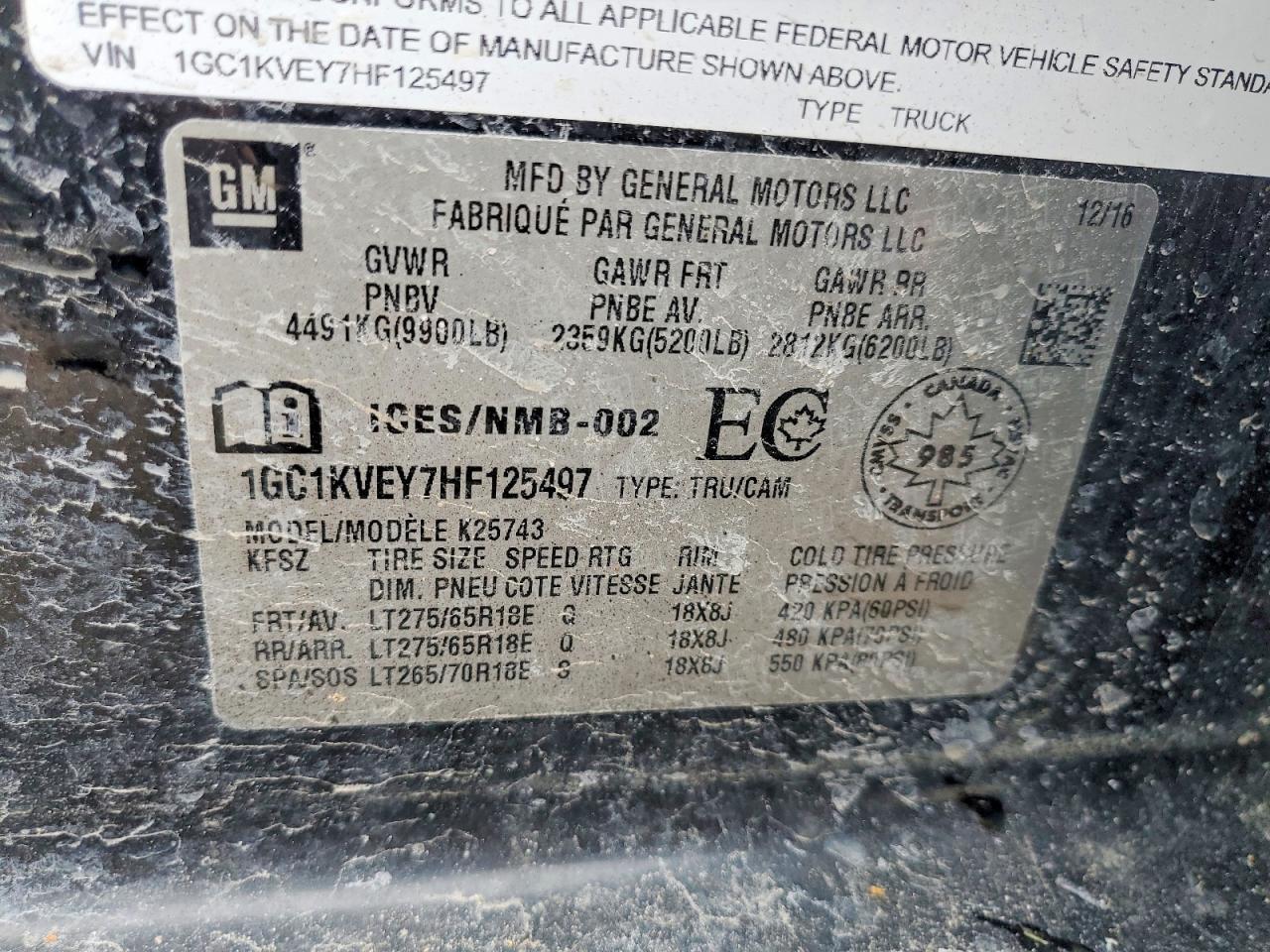 2017 Chevrolet Silverado K2500 Heavy Duty LT