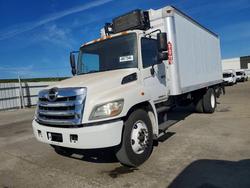 Salvage trucks for sale at Sacramento, CA auction: 2013 Hino 258/268 Refrigerated BOX Truck