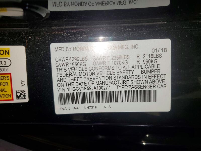 2018 Honda Accord exl