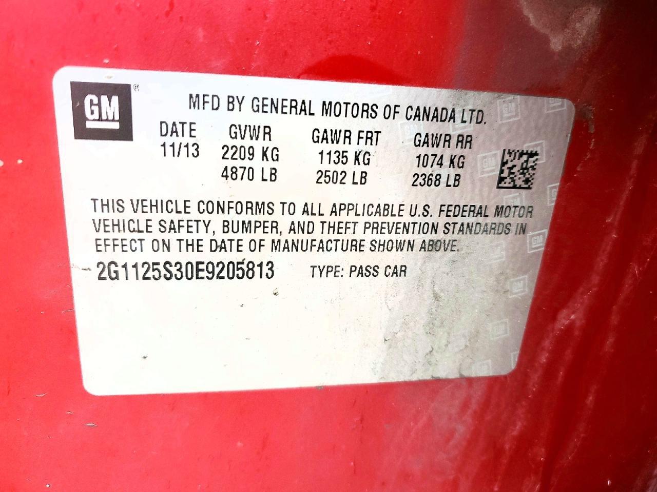 2014 Chevrolet Impala lt