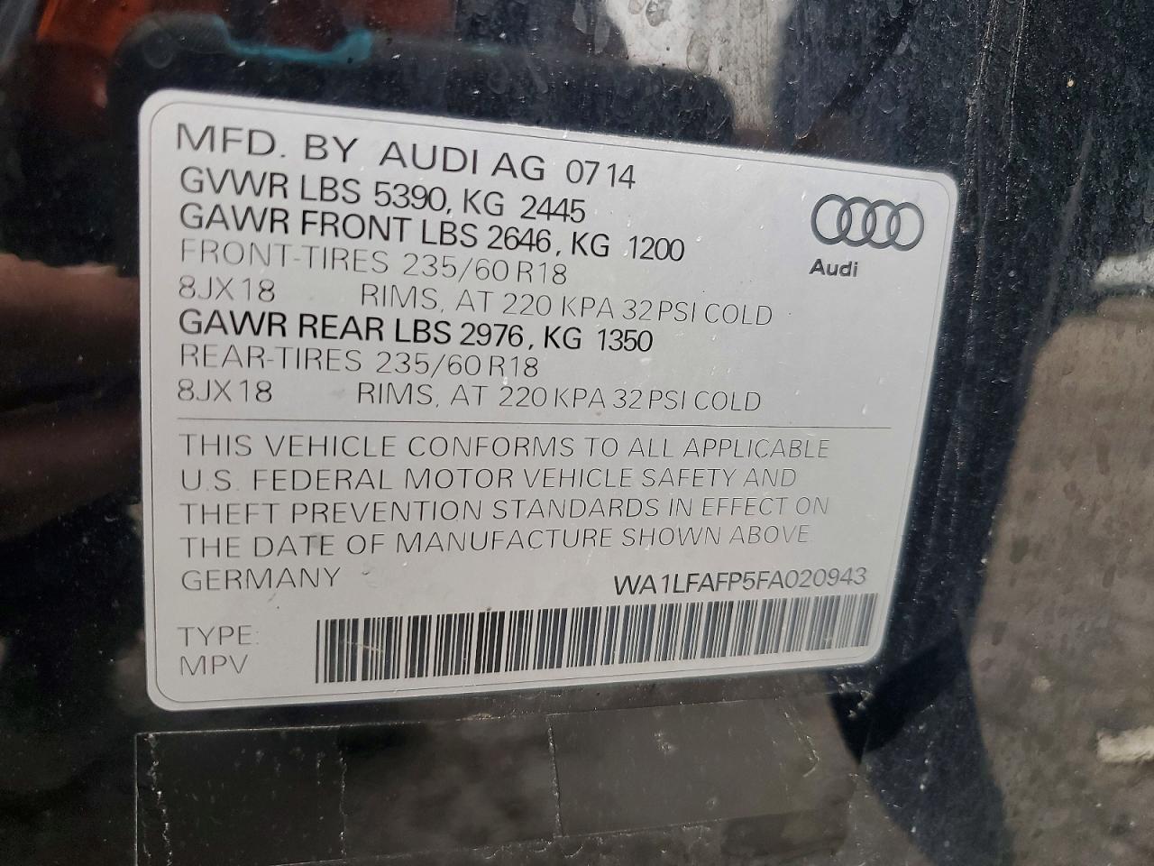 2015 Audi Q5 Premium Plus
