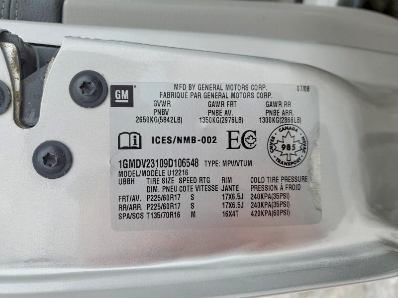 2009 Pontiac Montana SV6