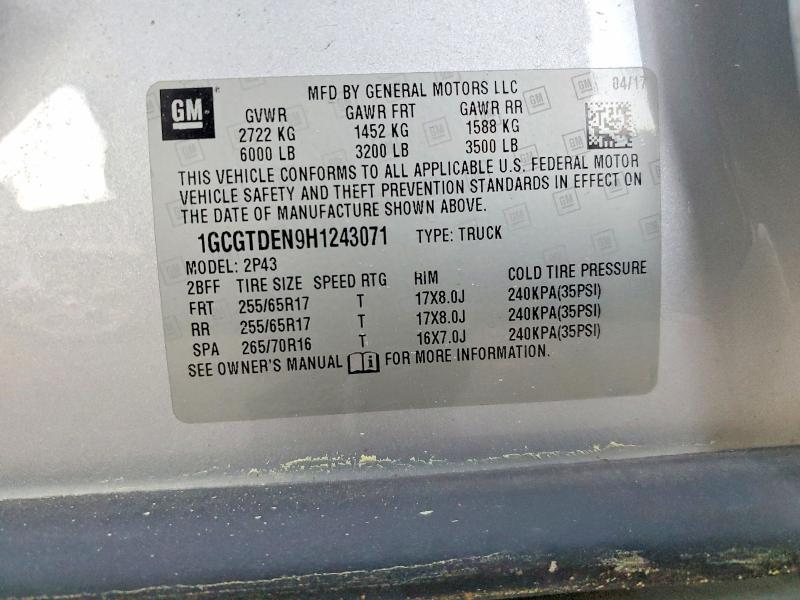 2017 Chevrolet Colorado Z71