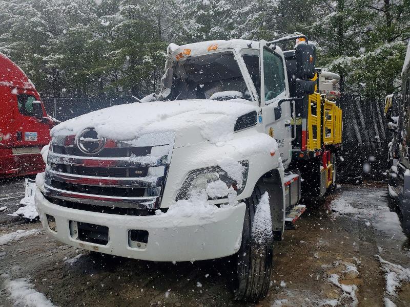 2020 Hino 258/268 Flatbed Truck  With Crash Attenuator